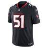 Will Anderson Jr. Houston Texans Nike Team Vapor F.U.S.E. Stitched Limited Jersey - Navy - Side View