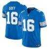 Jared Goff Detroit Lions Nike Team Vapor F.U.S.E. Stitched Limited Jersey - Blue - Front View