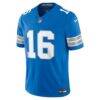 Jared Goff Detroit Lions Nike Team Vapor F.U.S.E. Stitched Limited Jersey - Blue - Side View