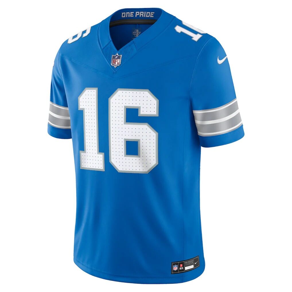 Jared Goff Detroit Lions Nike Team Vapor F.U.S.E. Stitched Limited Jersey