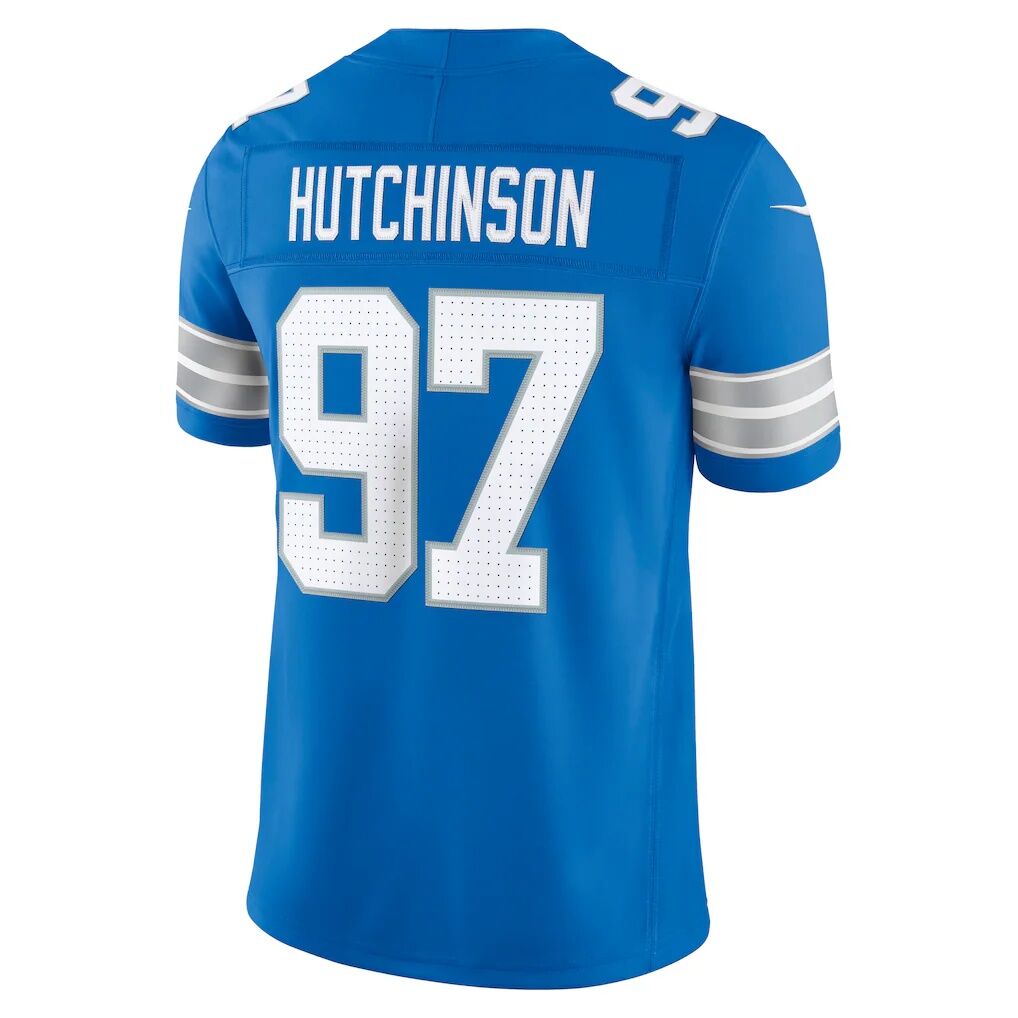 Aidan Hutchinson Detroit Lions Nike Team Vapor F.U.S.E. Stitched Limited Jersey