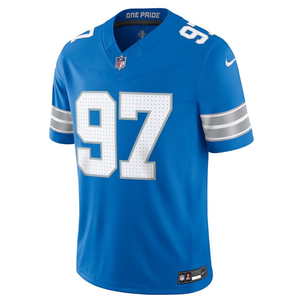 Aidan Hutchinson Detroit Lions Nike Team Vapor F.U.S.E. Stitched Limited Jersey