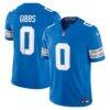 Jahmyr Gibbs Detroit Lions Nike Team Vapor F.U.S.E. Stitched Limited Jersey - Blue - Front View