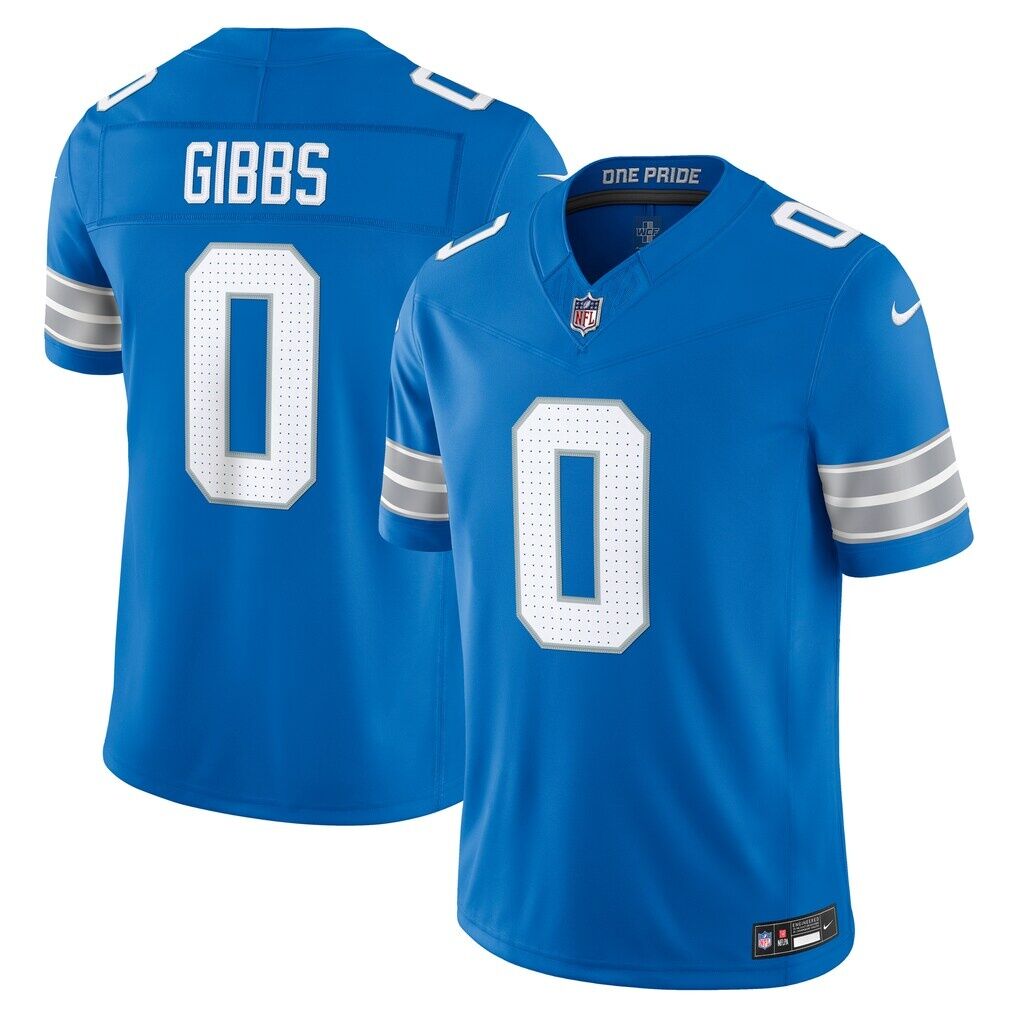 Jahmyr Gibbs Detroit Lions Nike Team Vapor F.U.S.E. Stitched Limited Jersey