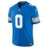 Jahmyr Gibbs Detroit Lions Nike Team Vapor F.U.S.E. Stitched Limited Jersey - Blue - Side View