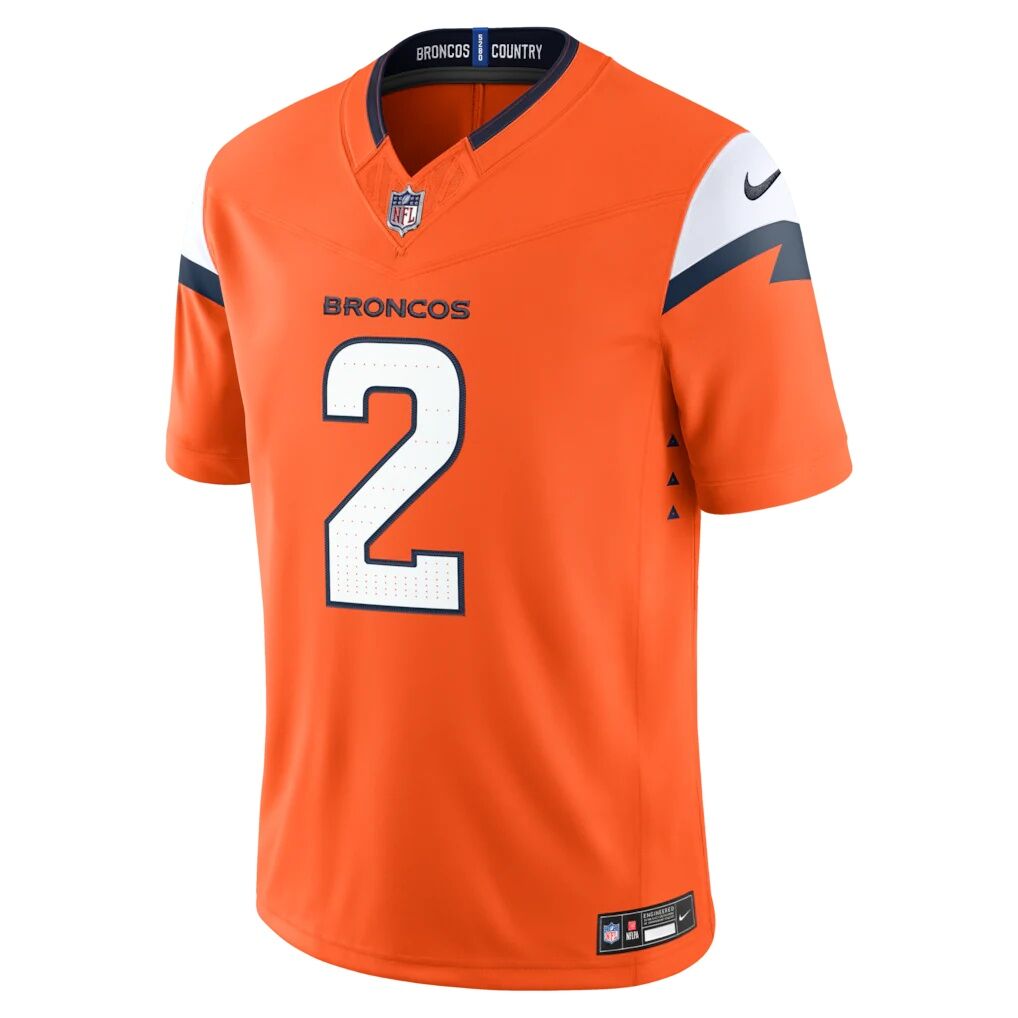 Patrick Surtain II Denver Broncos Nike Team Vapor F.U.S.E. Stitched Limited Jersey