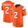 Patrick Surtain II Denver Broncos Nike Team Vapor F.U.S.E. Stitched Limited Jersey - Orange - Front View