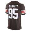 Myles Garrett Cleveland Browns Nike Team Vapor F.U.S.E. Stitched Limited Jersey - Brown - Detail View
