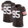 Myles Garrett Cleveland Browns Nike Team Vapor F.U.S.E. Stitched Limited Jersey - Brown - Front View