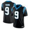 Bryce Young Carolina Panthers Nike Team Vapor F.U.S.E. Stitched Limited Jersey - Black - Front View
