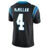 Tetairoa McMillan Carolina Panthers Nike Team Vapor F.U.S.E. Stitched Limited Jersey - Black - Detail View