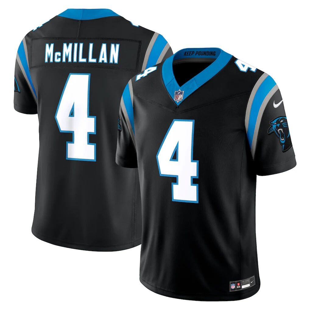 Tetairoa McMillan Carolina Panthers Nike Team Vapor F.U.S.E. Stitched Limited Jersey