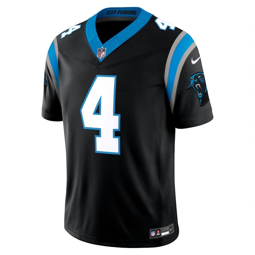 Tetairoa McMillan Carolina Panthers Nike Team Vapor F.U.S.E. Stitched Limited Jersey