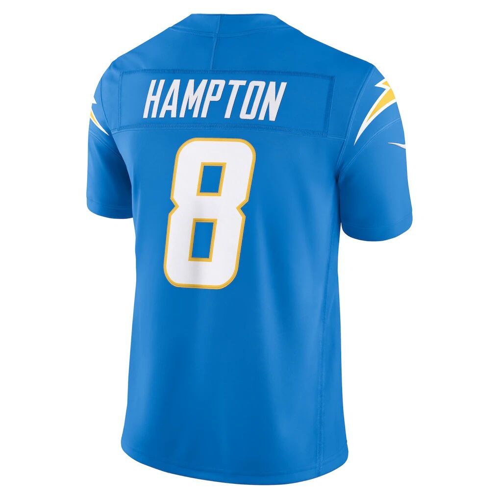 Omarion Hampton Los Angeles Chargers Nike Team Vapor F.U.S.E. Stitched Limited Jersey - Powder Blue