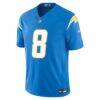 Omarion Hampton Los Angeles Chargers Nike Team Vapor F.U.S.E. Stitched Limited Jersey - - Side View