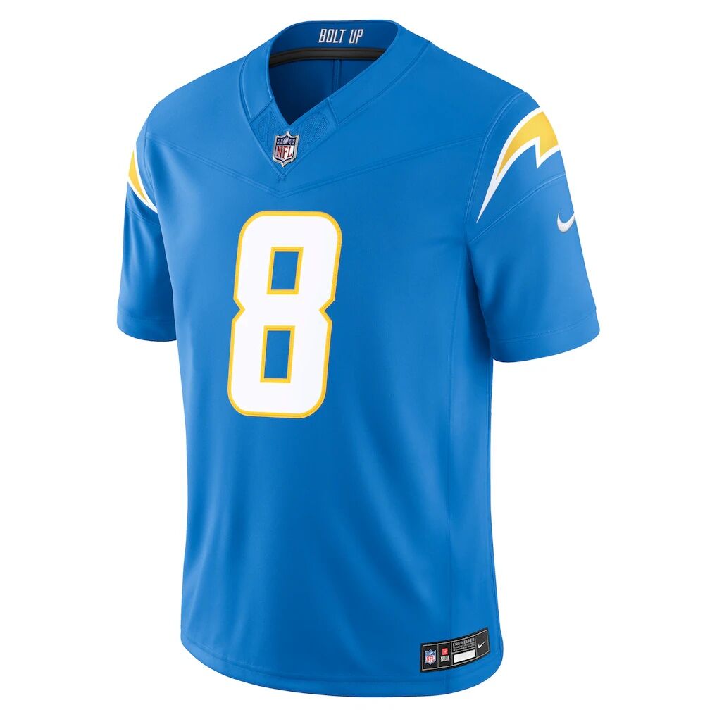 Omarion Hampton Los Angeles Chargers Nike Team Vapor F.U.S.E. Stitched Limited Jersey - Powder Blue