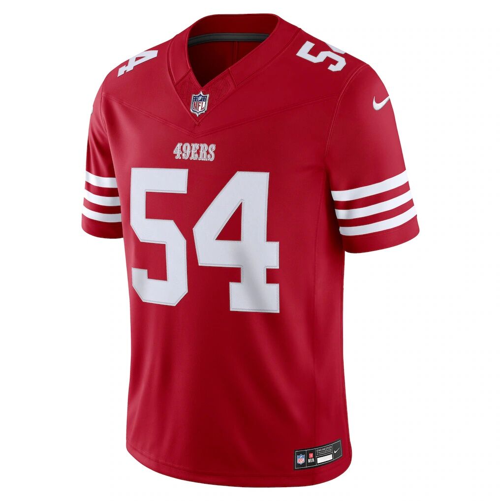 Fred Warner San Francisco 49ers Nike Team Vapor F.U.S.E. Stitched Limited Jersey - Scarlet