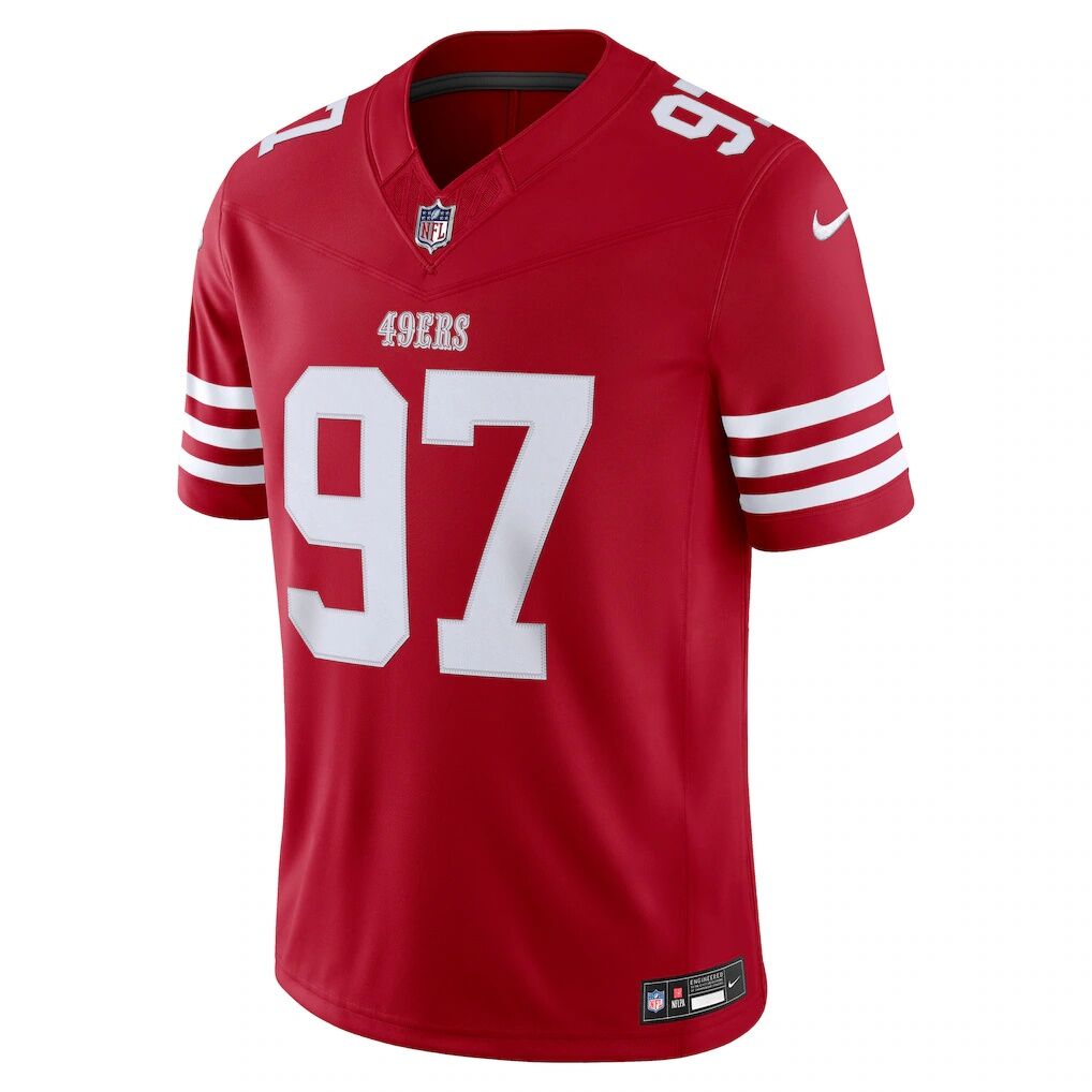Nick Bosa San Francisco 49ers Nike Team Vapor F.U.S.E. Stitched Limited Jersey - Scarlet