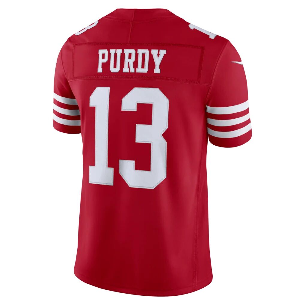 Brock Purdy San Francisco 49ers Nike Team Vapor F.U.S.E. Stitched Limited Jersey - Scarlet