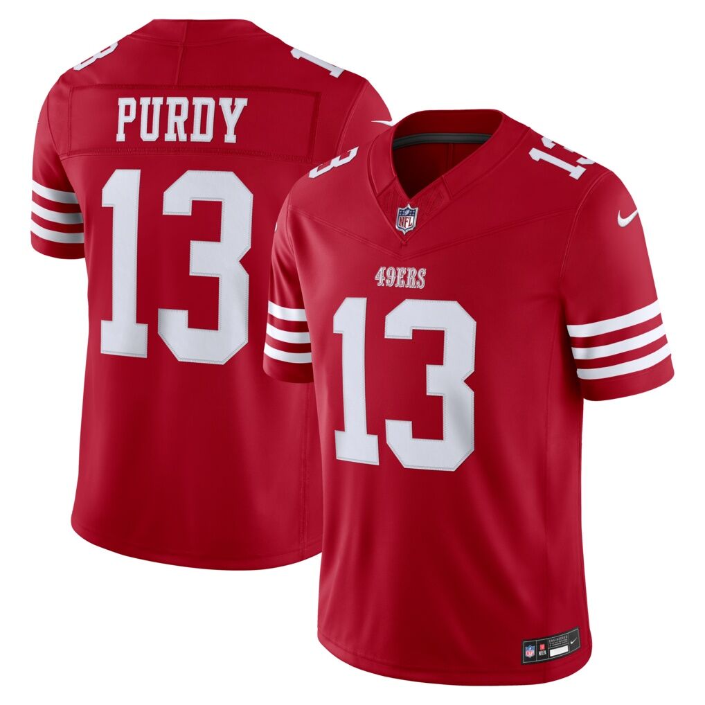 Brock Purdy San Francisco 49ers Nike Team Vapor F.U.S.E. Stitched Limited Jersey - Scarlet