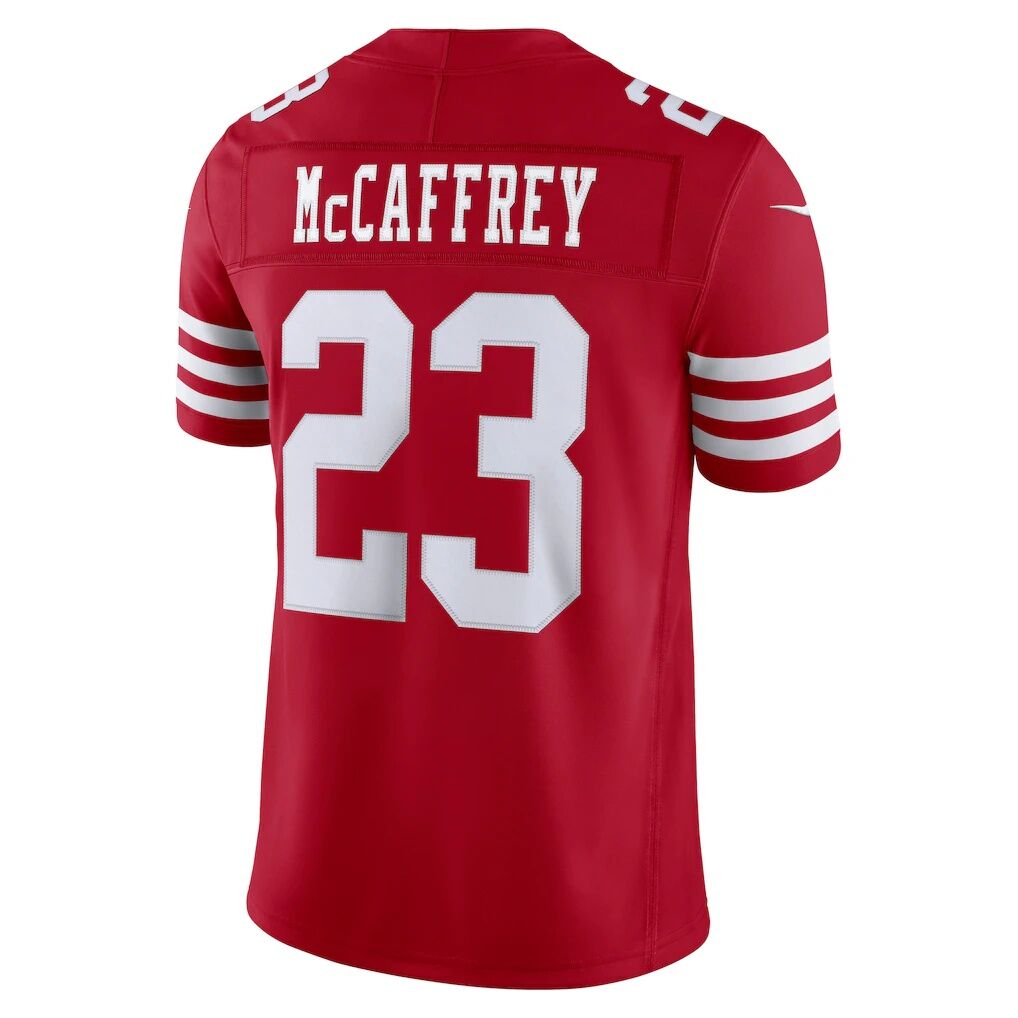 Christian McCaffrey San Francisco 49ers Nike Team Vapor F.U.S.E. Stitched Limited Jersey - Scarlet