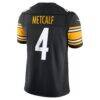 DK Metcalf Pittsburgh Steelers Nike Team Vapor F.U.S.E. Stitched Limited Jersey - Black - Detail View