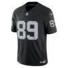 Brock Bowers Las Vegas Raiders Nike Team Vapor F.U.S.E. Stitched Limited Jersey - Black - Alt1