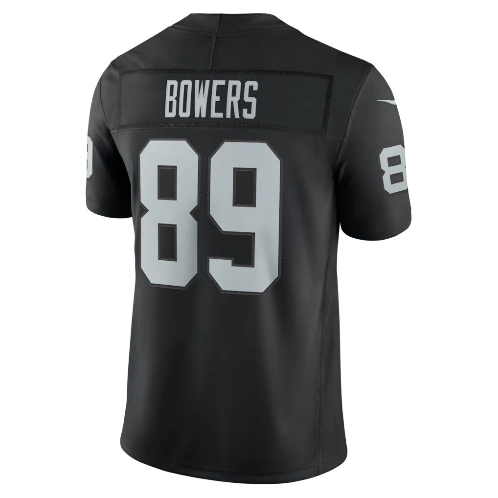 Brock Bowers Las Vegas Raiders Nike Team Vapor F.U.S.E. Stitched Limited Jersey