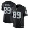 Brock Bowers Las Vegas Raiders Nike Team Vapor F.U.S.E. Stitched Limited Jersey - Black - Front View
