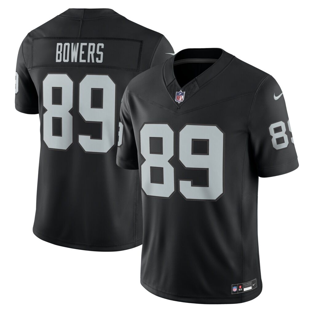 Brock Bowers Las Vegas Raiders Nike Team Vapor F.U.S.E. Stitched Limited Jersey
