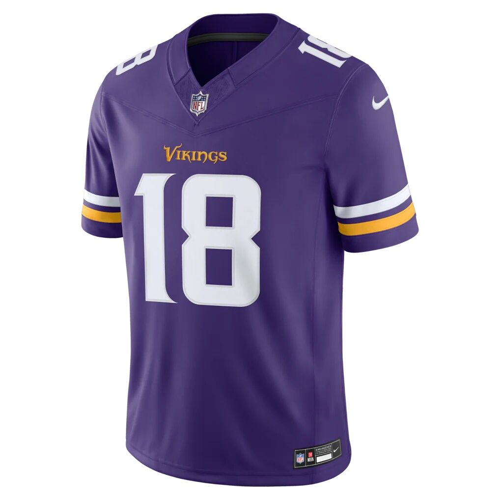 Justin Jefferson Minnesota Vikings Nike Team Vapor F.U.S.E. Stitched Limited Jersey