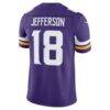 Justin Jefferson Minnesota Vikings Nike Team Vapor F.U.S.E. Stitched Limited Jersey - Purple - Alt2