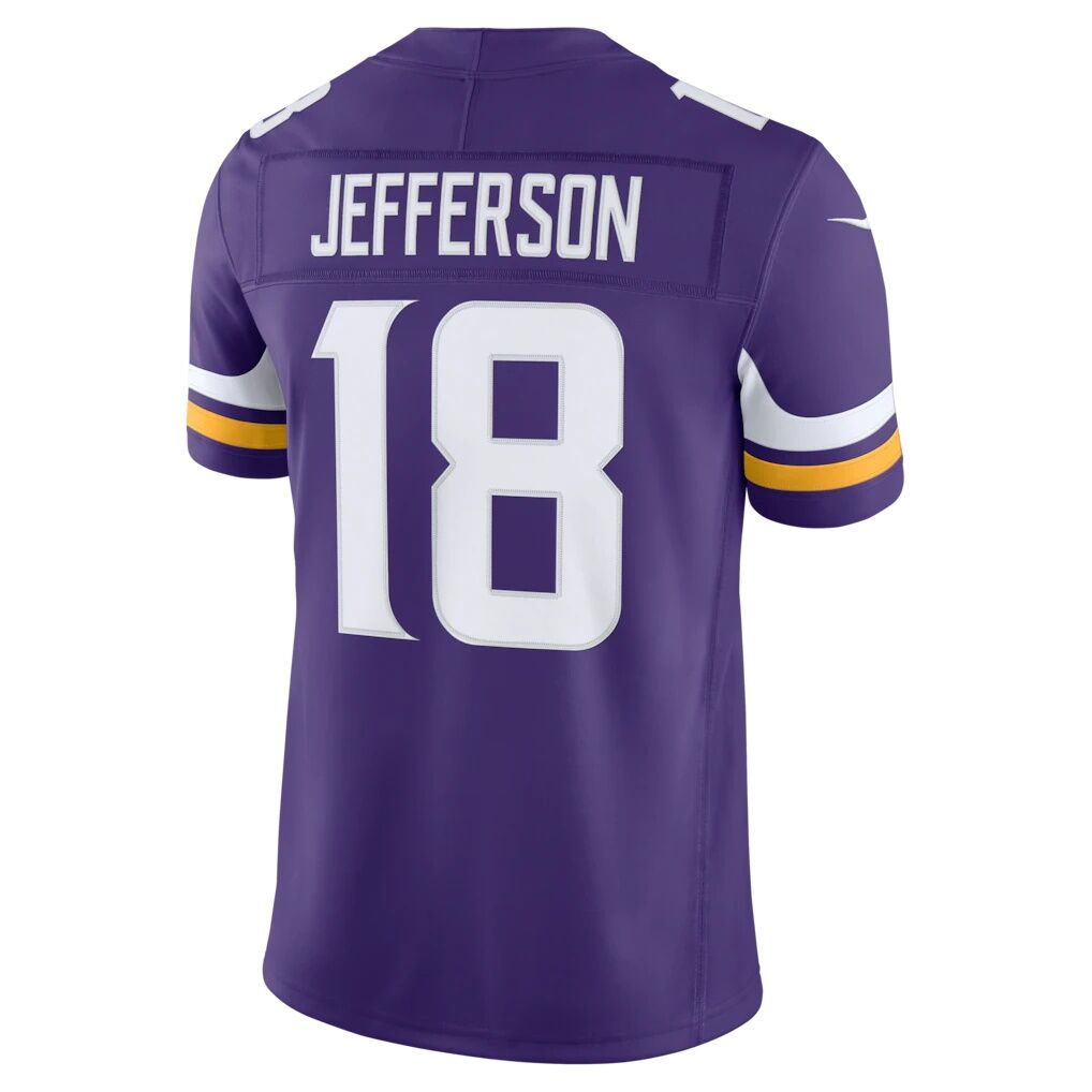 Justin Jefferson Minnesota Vikings Nike Team Vapor F.U.S.E. Stitched Limited Jersey