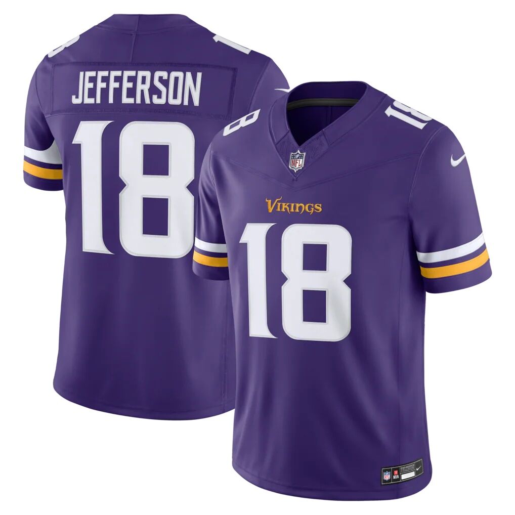 Justin Jefferson Minnesota Vikings Nike Team Vapor F.U.S.E. Stitched Limited Jersey