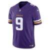 J.J. McCarthy Minnesota Vikings Nike Team Vapor F.U.S.E. Stitched Limited Jersey - Purple - Side View