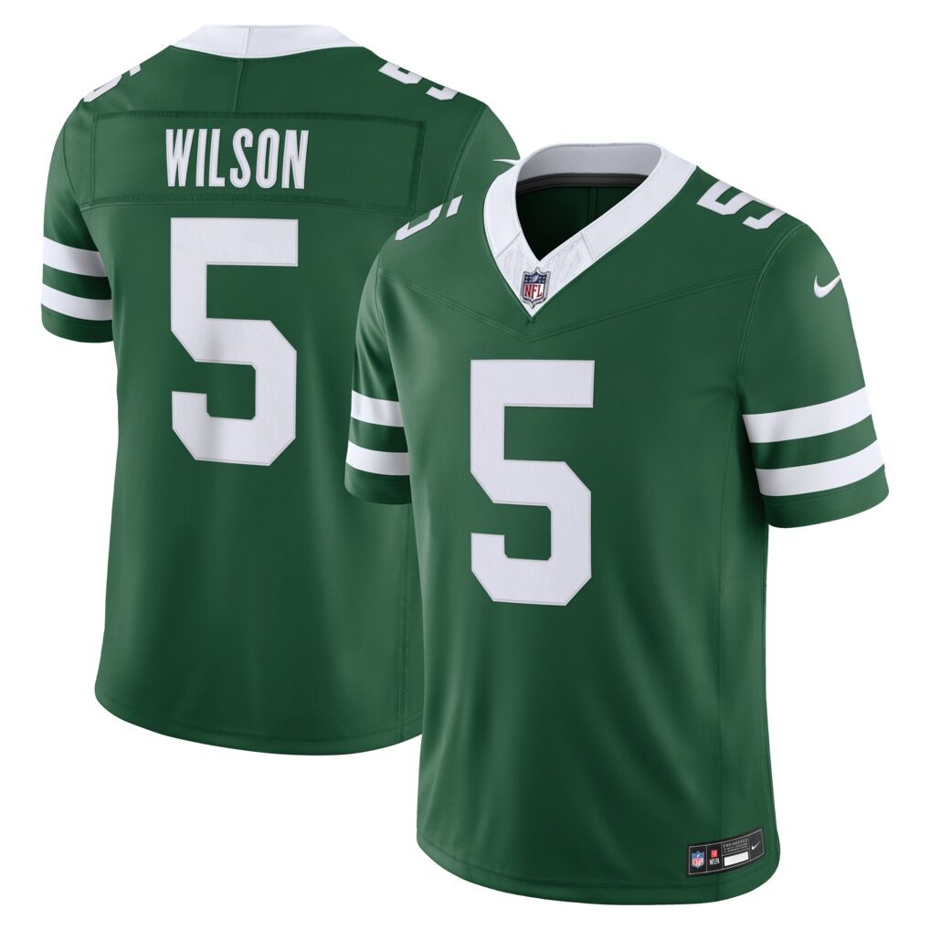 Garrett Wilson New York Jets Nike Team Vapor F.U.S.E. Stitched Limited Jersey