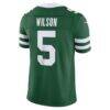 Garrett Wilson New York Jets Nike Team Vapor F.U.S.E. Stitched Limited Jersey - Green - Alt2