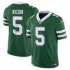 Garrett Wilson New York Jets Nike Team Vapor F.U.S.E. Stitched Limited Jersey - Green - Front View