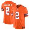 Pat Surtain II Denver Broncos Nike Alternate Mile High Collection 1977 Throwback Vapor F.U.S.E. Stitched Limited Jersey - Orange - Front View