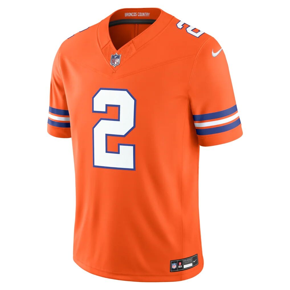 Pat Surtain II Denver Broncos Nike Alternate Mile High Collection 1977 Throwback Vapor F.U.S.E. Stitched Limited Jersey