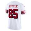 George Kittle San Francisco 49ers Nike Alternate Vapor F.U.S.E. Stitched Limited Jersey - White - Detail View