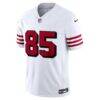 George Kittle San Francisco 49ers Nike Alternate Vapor F.U.S.E. Stitched Limited Jersey - White - Side View