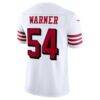 Fred Warner San Francisco 49ers Nike Alternate Vapor F.U.S.E. Stitched Limited Jersey - White - Detail View