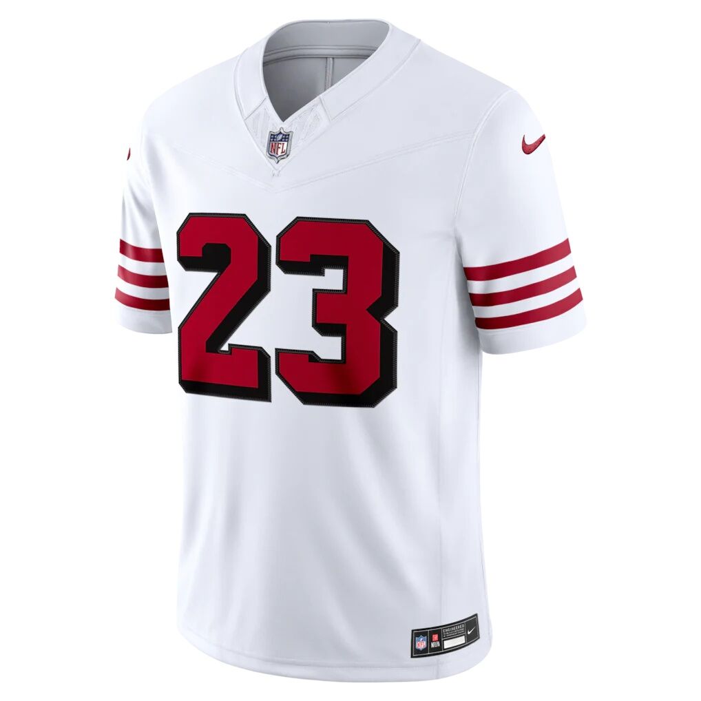 Christian McCaffrey San Francisco 49ers Nike Alternate Vapor F.U.S.E. Stitched Limited Jersey
