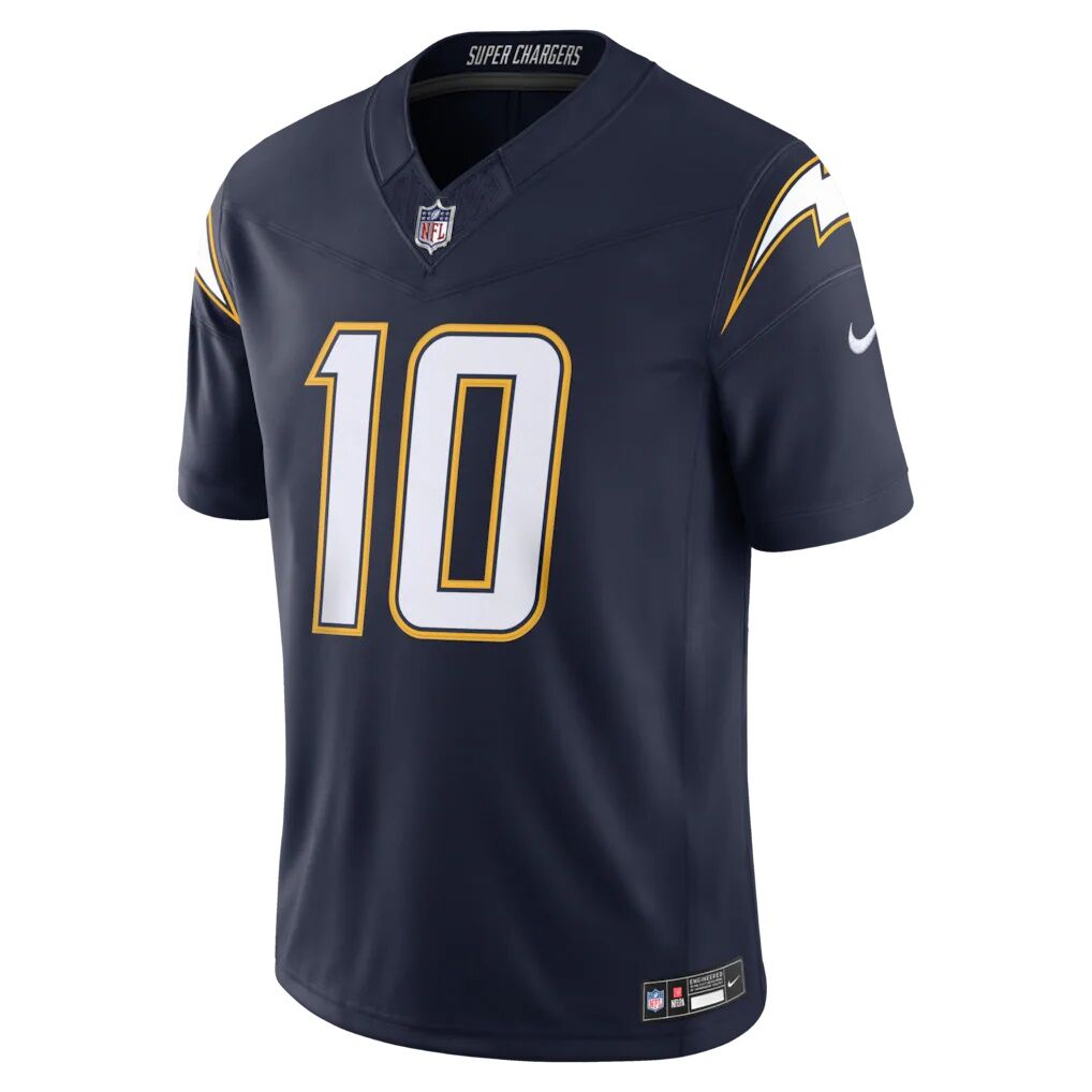 Justin Herbert Los Angeles Chargers Nike Alternate Super Chargers Vapor F.U.S.E. Stitched Limited Jersey
