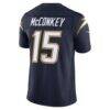 Ladd McConkey Los Angeles Chargers Nike Alternate Super Chargers Vapor F.U.S.E. Stitched Limited Jersey - Navy - Detail View