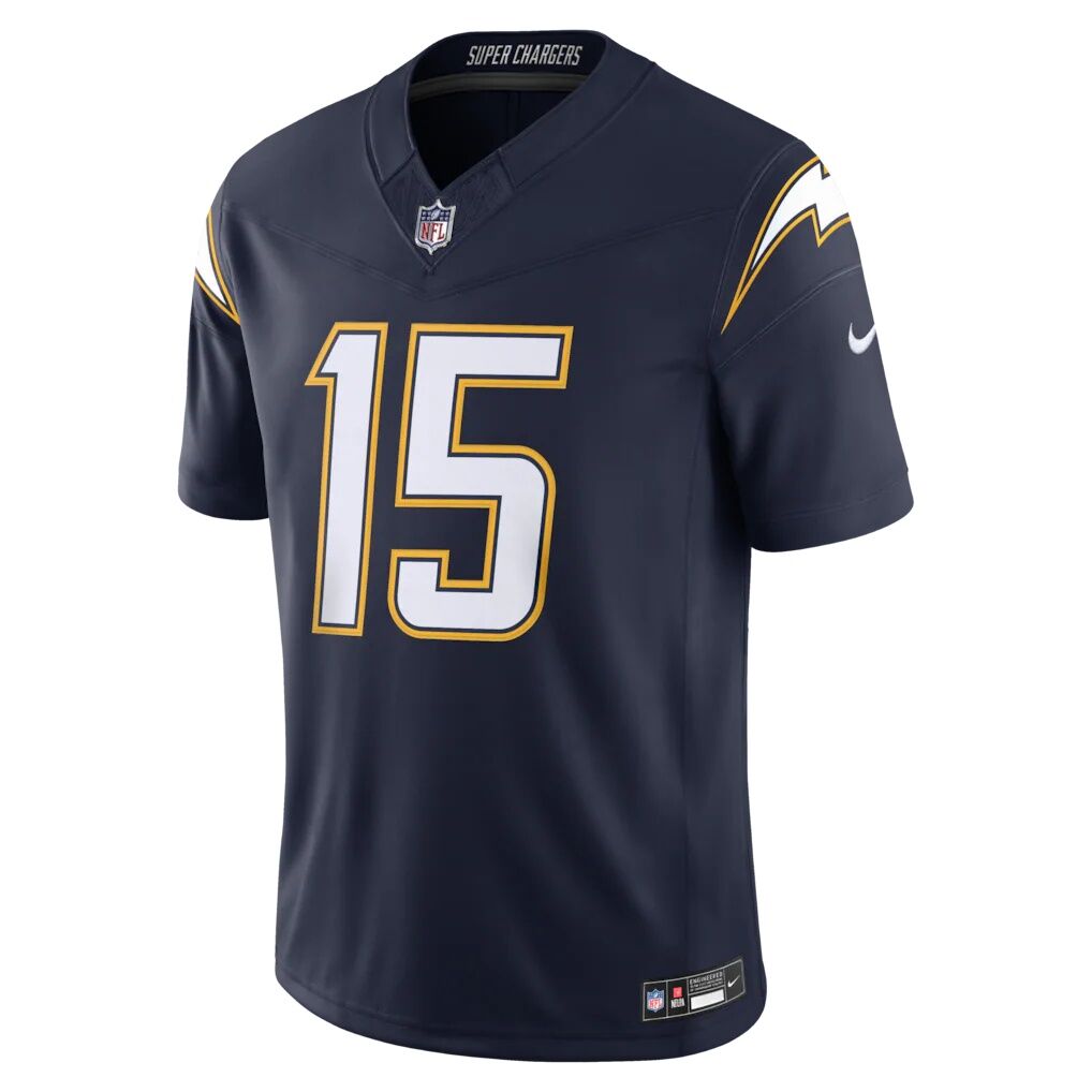 Ladd McConkey Los Angeles Chargers Nike Alternate Super Chargers Vapor F.U.S.E. Stitched Limited Jersey