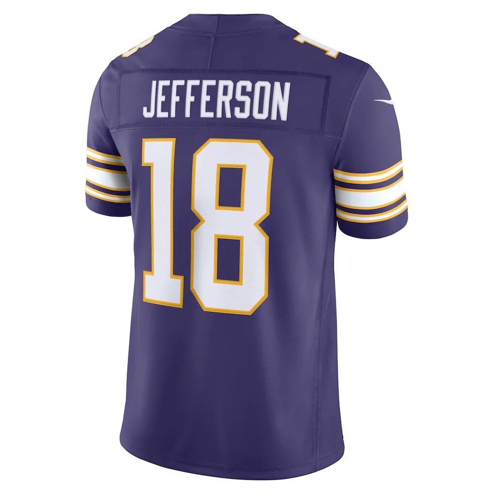 Justin Jefferson Minnesota Vikings Nike Alternate Classic Vapor F.U.S.E. Stitched Limited Jersey