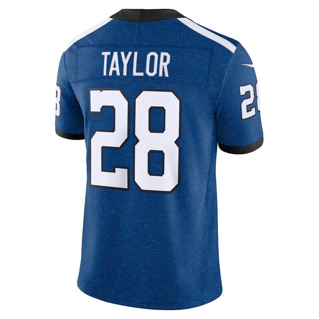 Jonathan Taylor Indianapolis Colts Nike Alternate Indiana Nights Vapor F.U.S.E. Stitched Limited Jersey - Royal