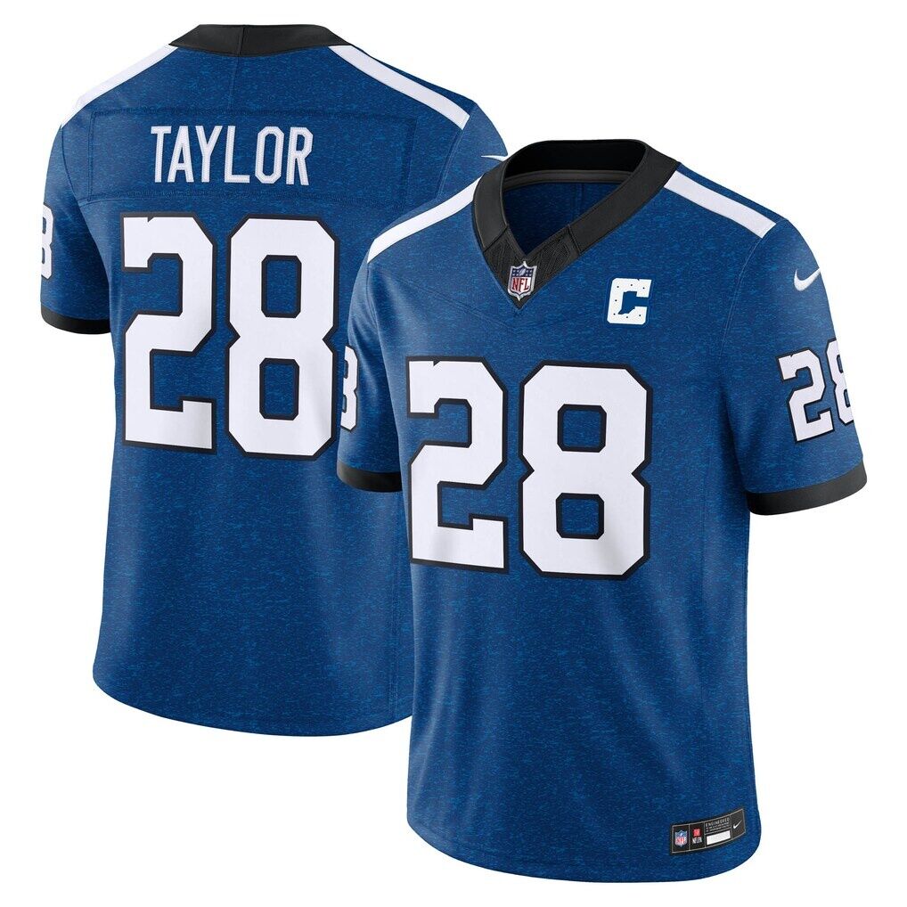 Jonathan Taylor Indianapolis Colts Nike Alternate Indiana Nights Vapor F.U.S.E. Stitched Limited Jersey - Royal